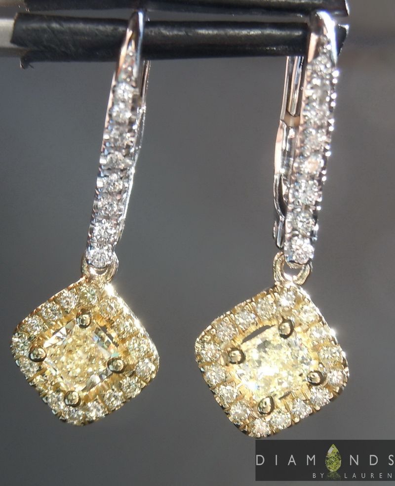 radiant cut diamond earrings