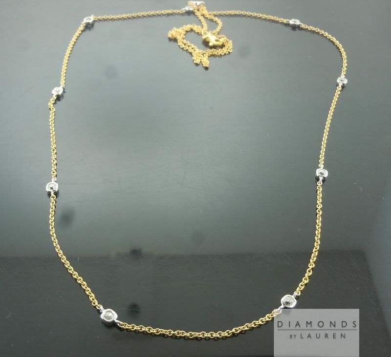 colroless diamond necklace