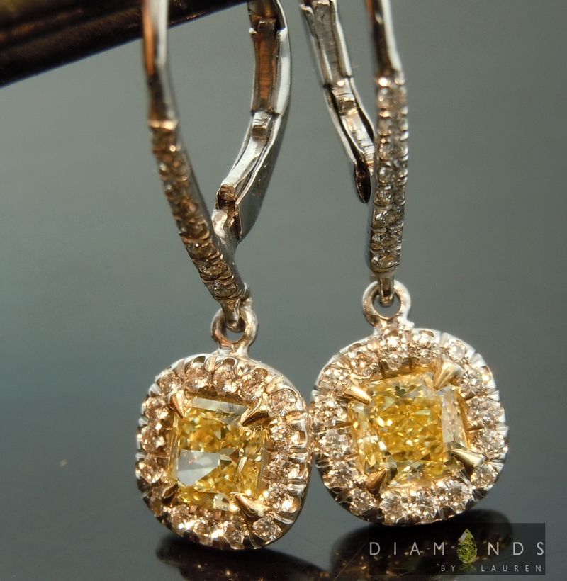 diamond halo earrings