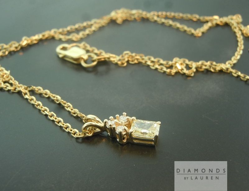 yellow diamond necklace