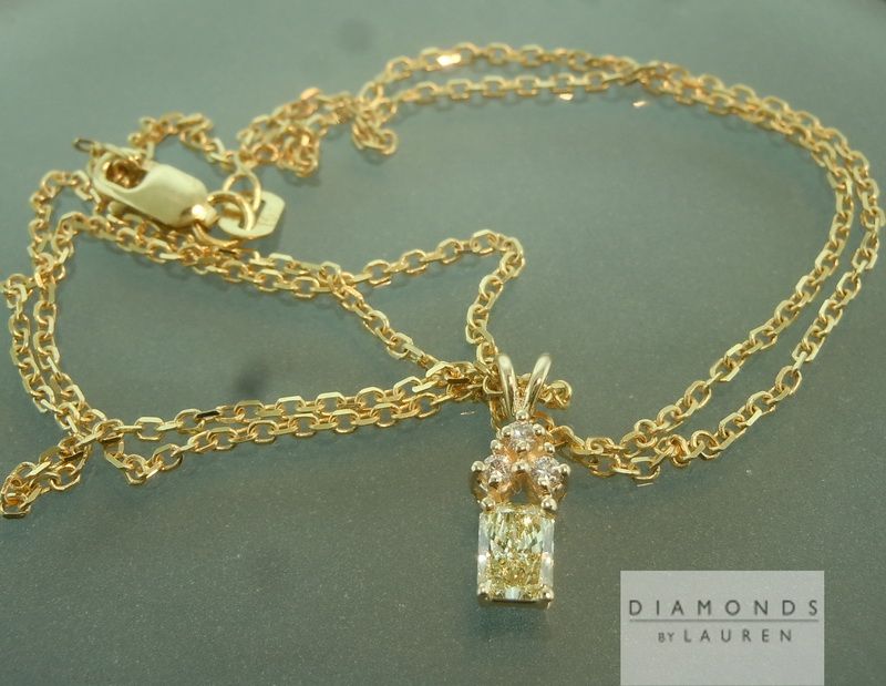 yellow diamond necklace