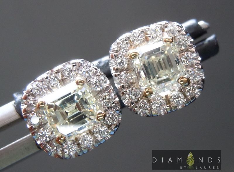 diamond halo earrings