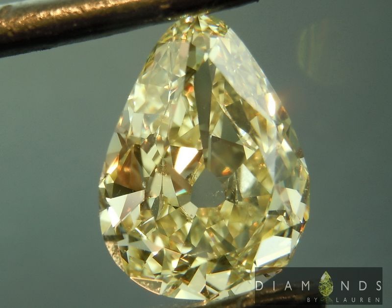 vintage pear diamond