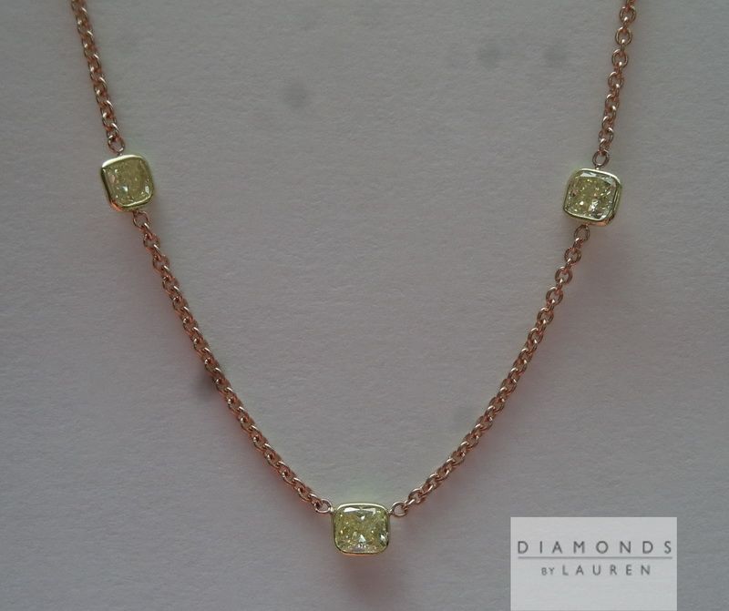 yellow diamond necklacet