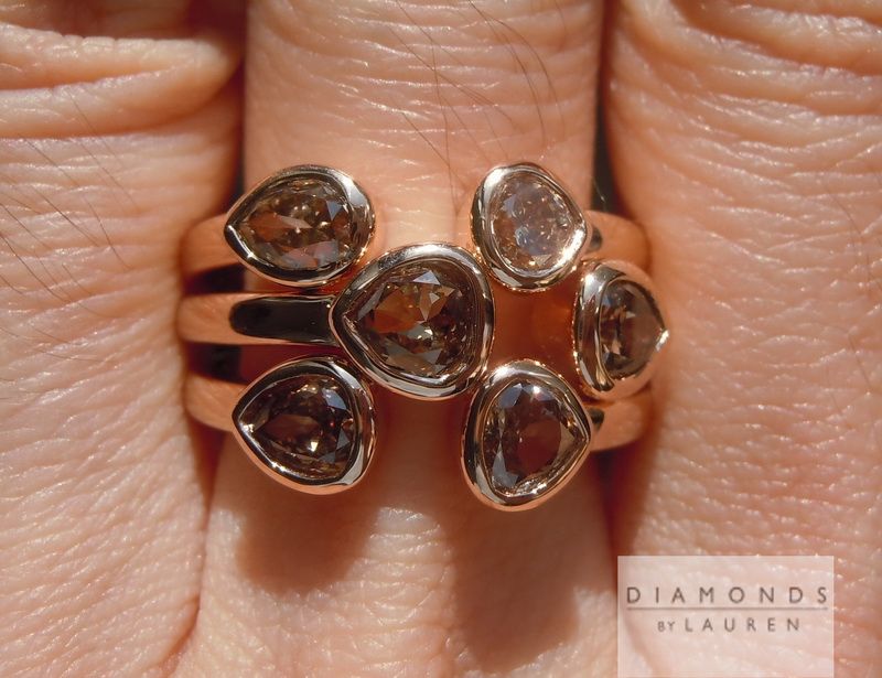 cluster diamond ring