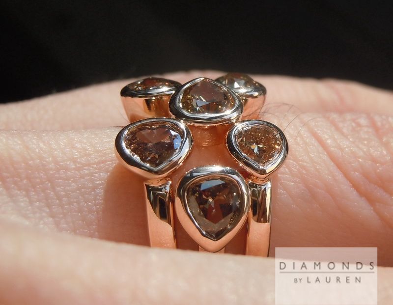 cluster diamond ring