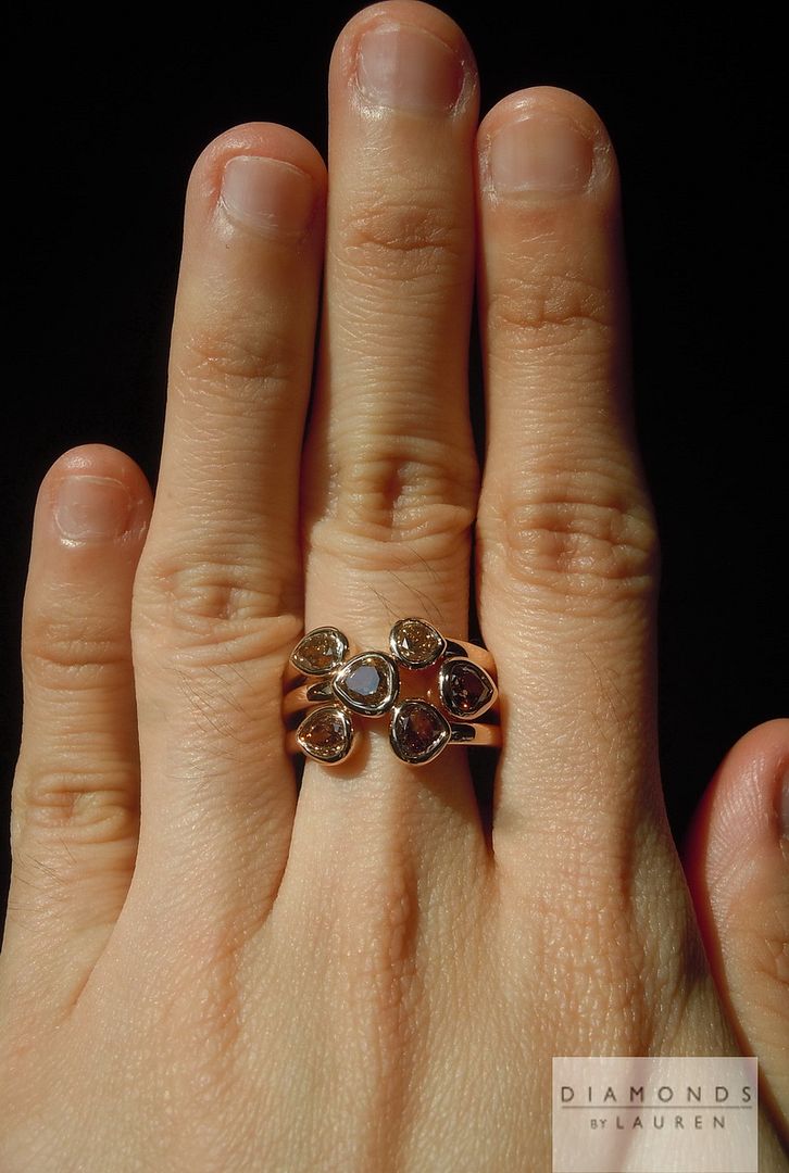 cluster diamond ring