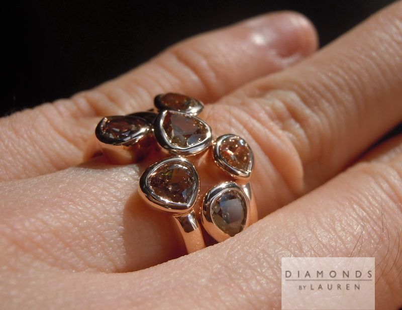 cluster diamond ring