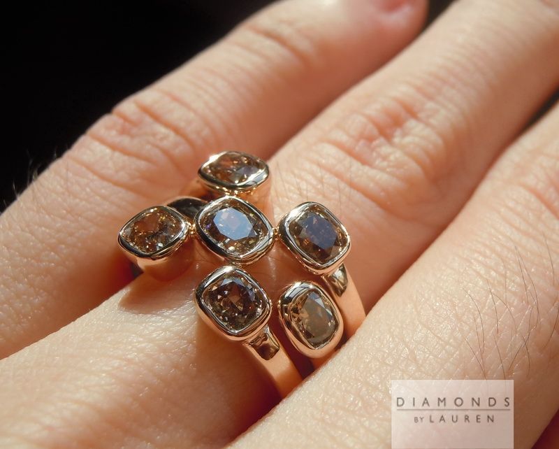 cluster diamond ring