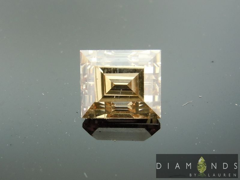 brown carre cut diamond