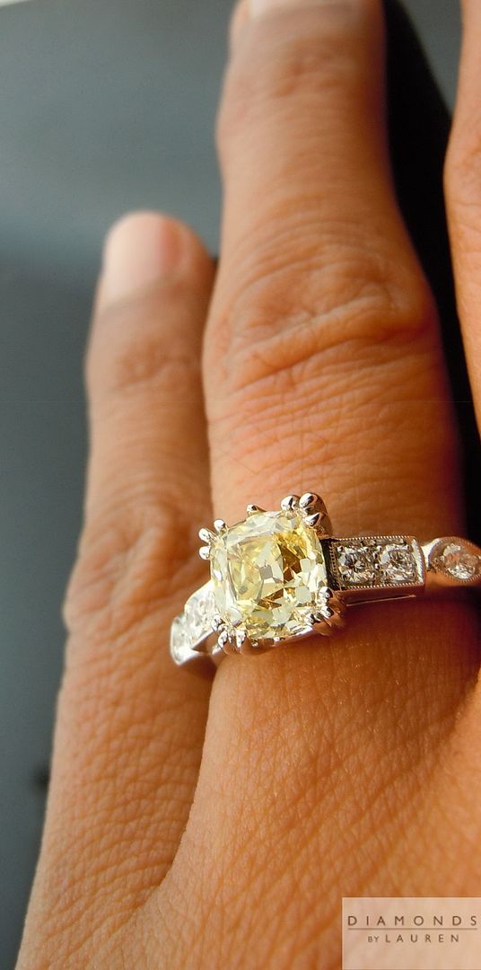 yellow diamond engagement ring