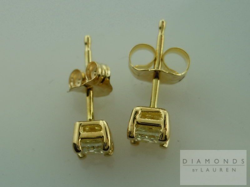 fancy colored diamond studs canary diamond