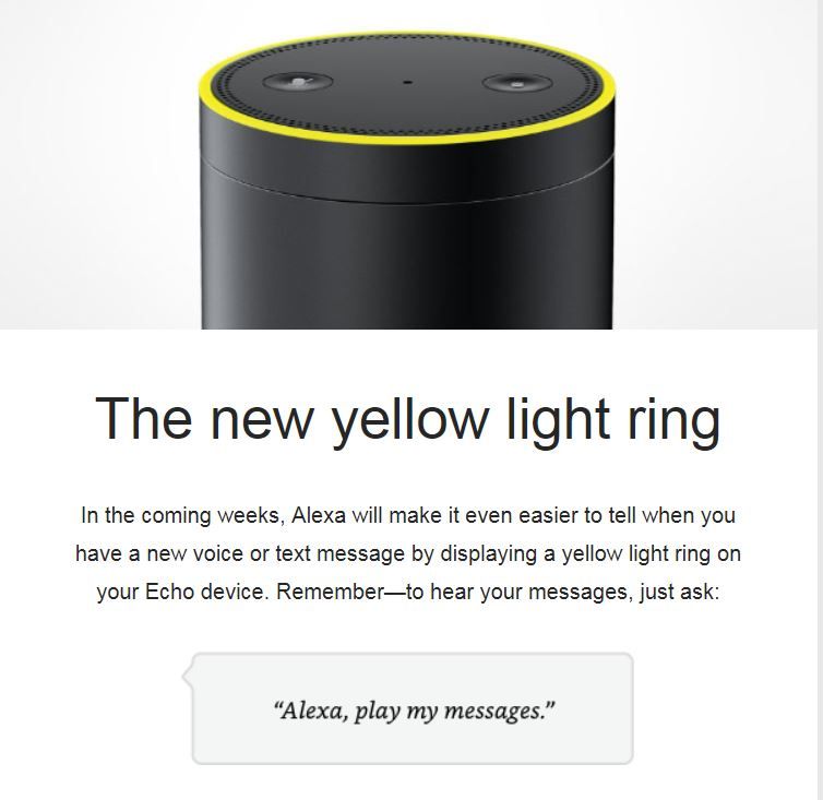 Amazon echo best sale dot yellow light