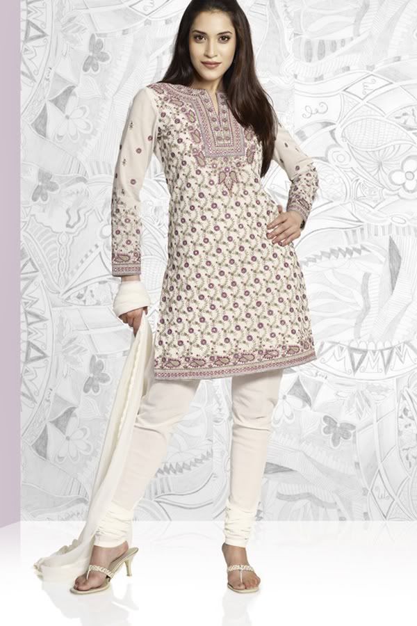 salwar kameez kd501 - White dresses....