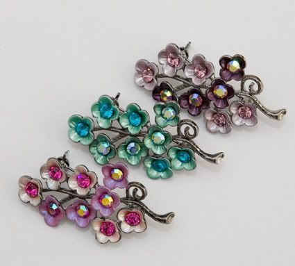 Flower Brooch branch 3 colours web - brooches