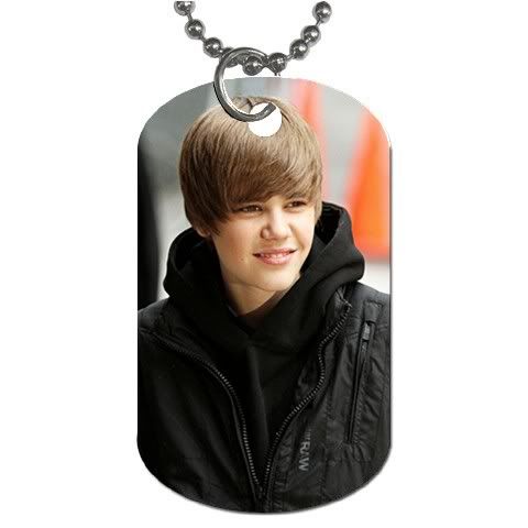 JUSTIN BIEBER justin bieber dog tag necklace. JUSTIN BIEBER