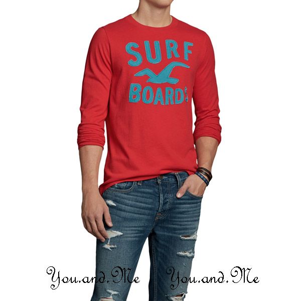 New Hollister Long Sleeve Tee Little Dume Graphic Crew Neck T Shirt Red S M L Xl Ebay