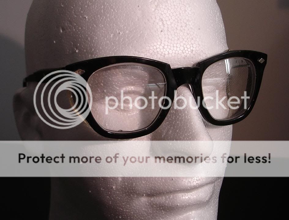Vintage Safety Glasses Horn Rimmed Eye Protection