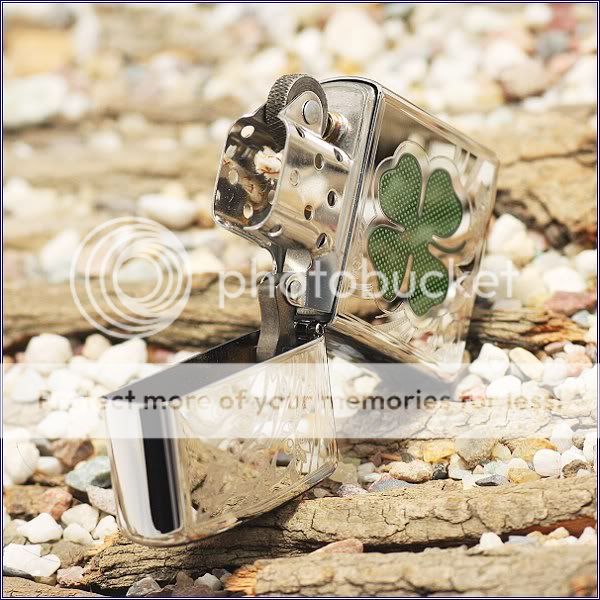 Zippo 4 Leaf Clover Luck Lighter   24699   