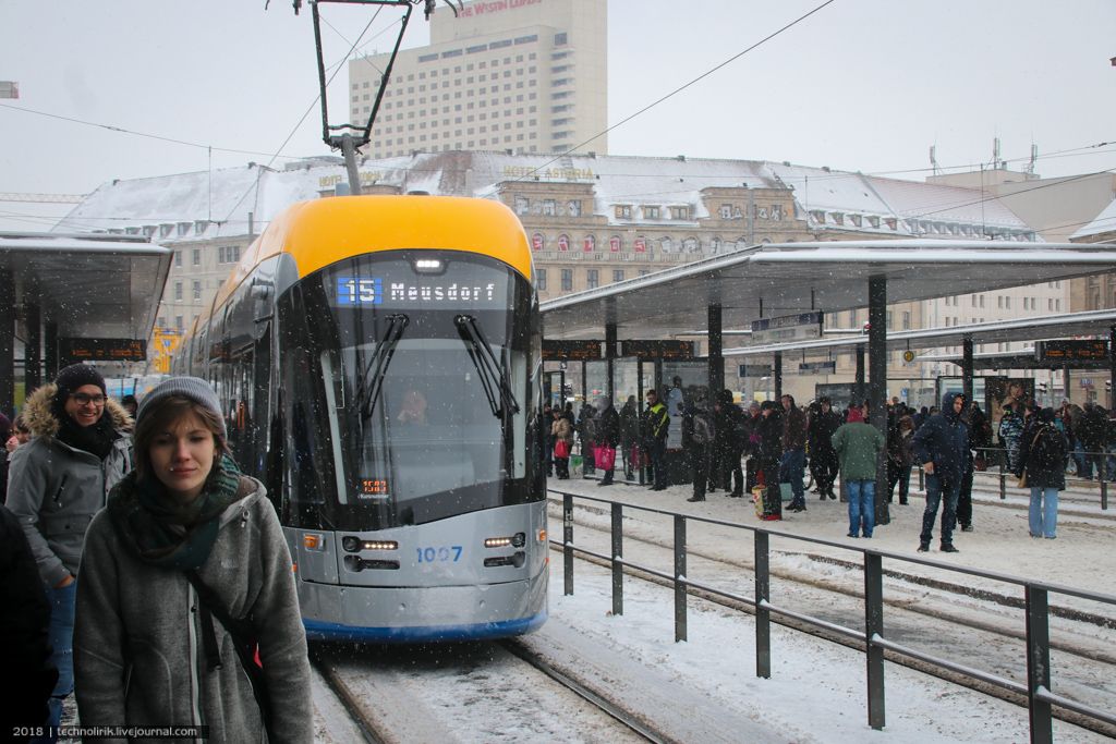 Заснеженный Лейпциг Германии, Лейпцига, Лейпциге, здание, города, район, монумента, трамвая, района, Лейпциг, котором, центре, Грюнау, крематория, этого, очень, можно, Солярисы, маршрут, после