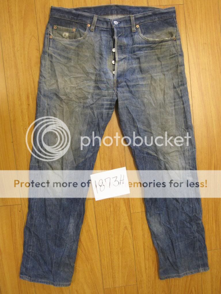 levis 501 whisker jeans USA Grunge 38x33 1873H  