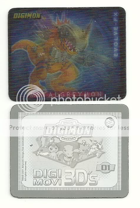 DIGIMON Lenticular 3D WHOLE set Argentina 25 TAZOS 2001  