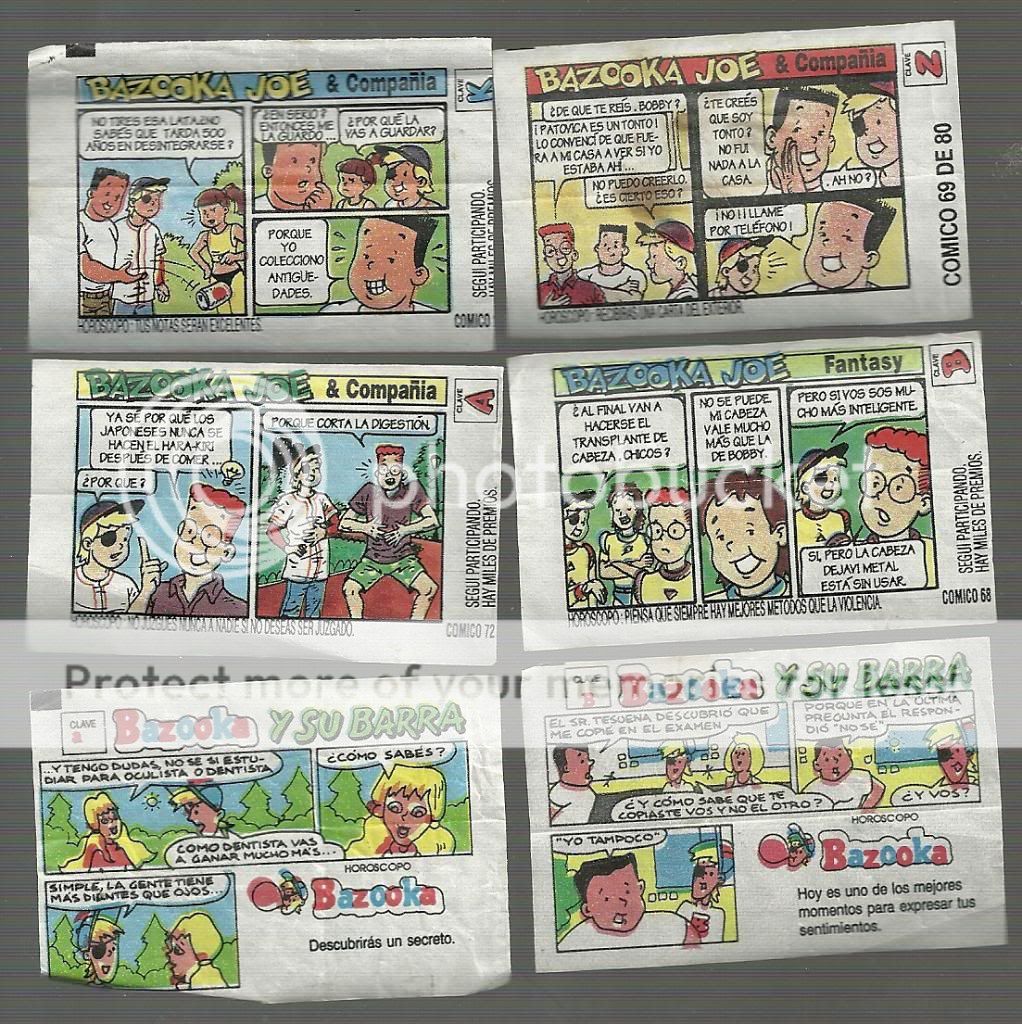 CHEWING GUM COMICS   ULTRA RARE lot #8