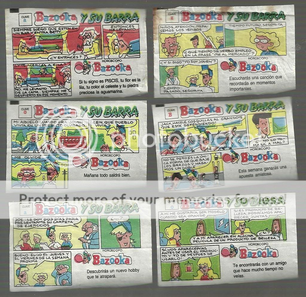 bazooka joe chewing gum comics from early 70s