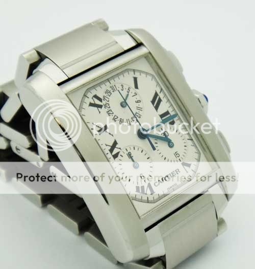 Cartier Tank Francaise 2303 Stainless Steel Chronograph Quartz Watch