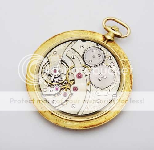 Cartier Paris 19 Jewels 18K Yellow Gold Pocket Watch  