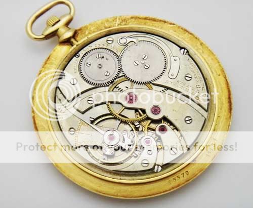 Cartier Paris 19 Jewels 18K Yellow Gold Pocket Watch  