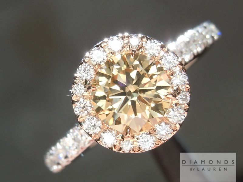 brown diamond ring