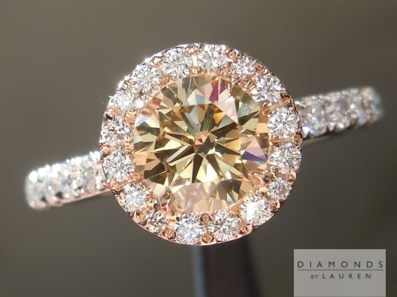 brown diamond ring