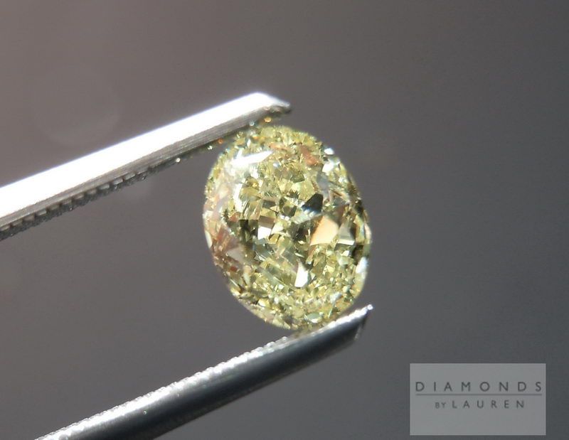 yellow diamond oval shape diamond