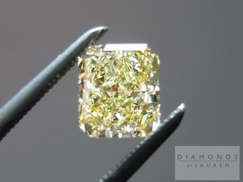 fancy yellow radiant canary radiant cut diamond