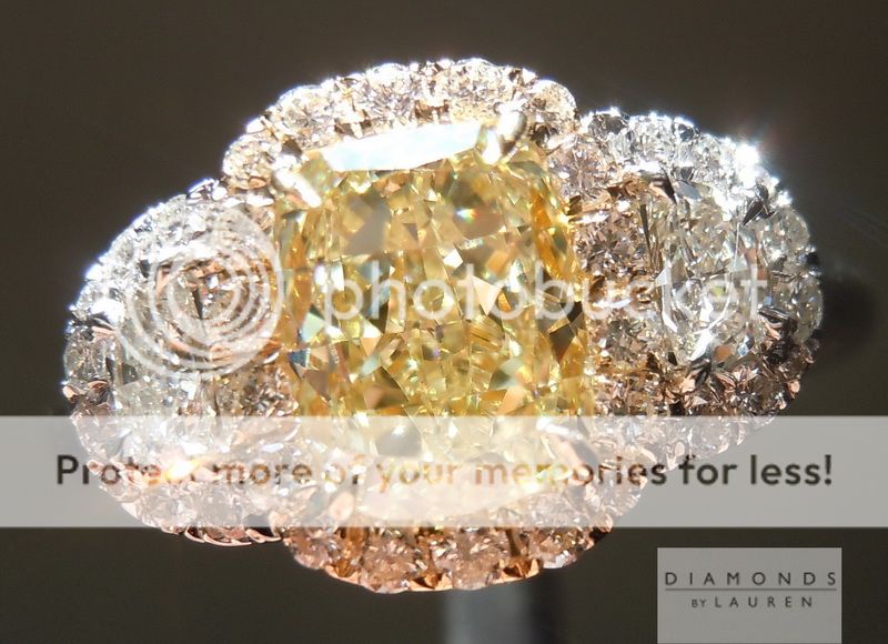 gia fancy light yellow diamond ring