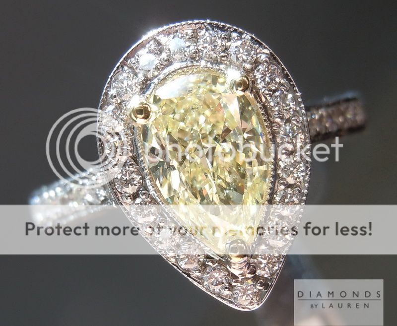 pear shape diamond ring