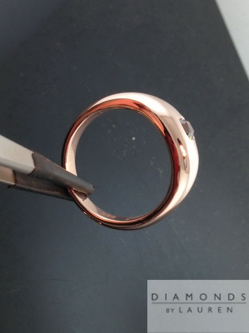 rose gold diamond ring