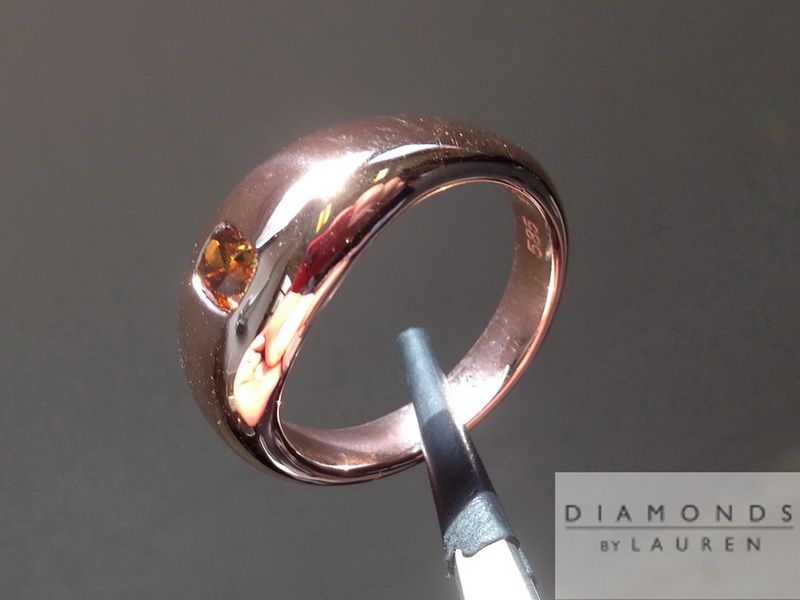 orange diamond ring