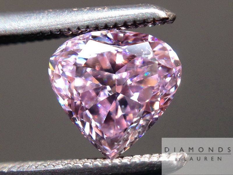 natural pinkish purple diamond