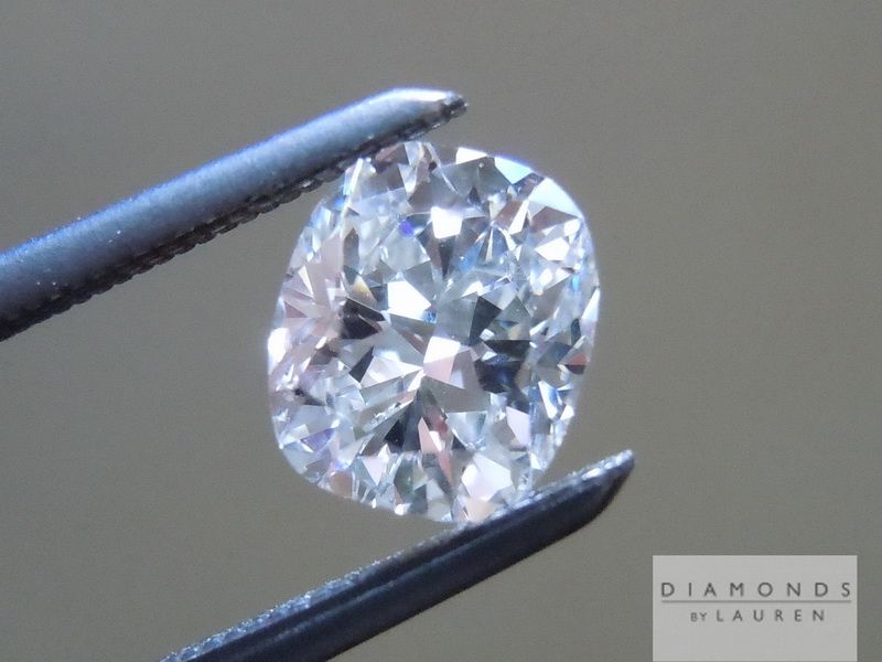 colorless cushion brilliant diamond
