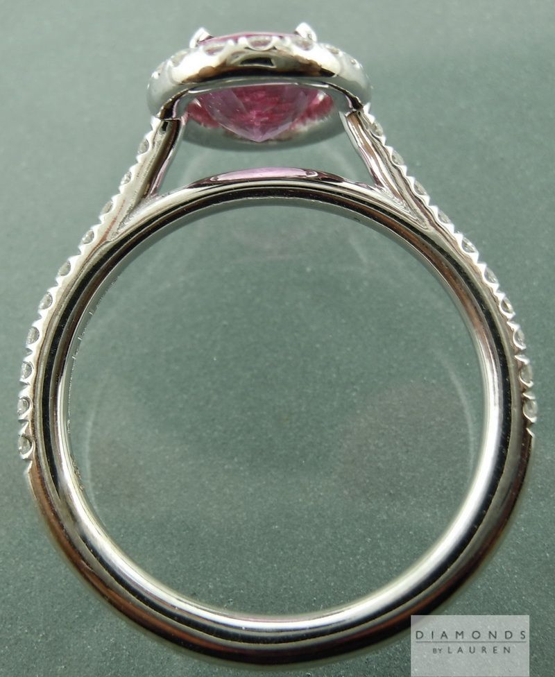 natural pink sapphire ring