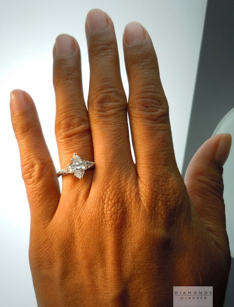 gia e colored diamond ring