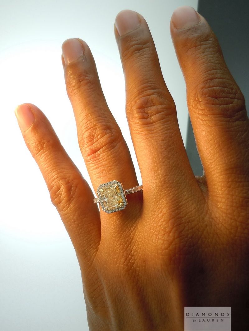 canary diamond ring