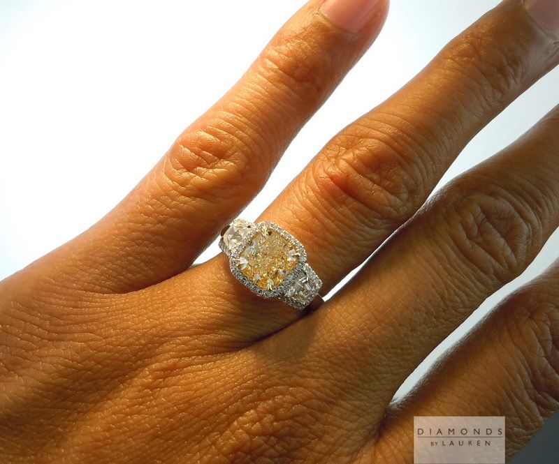 canary diamond ring