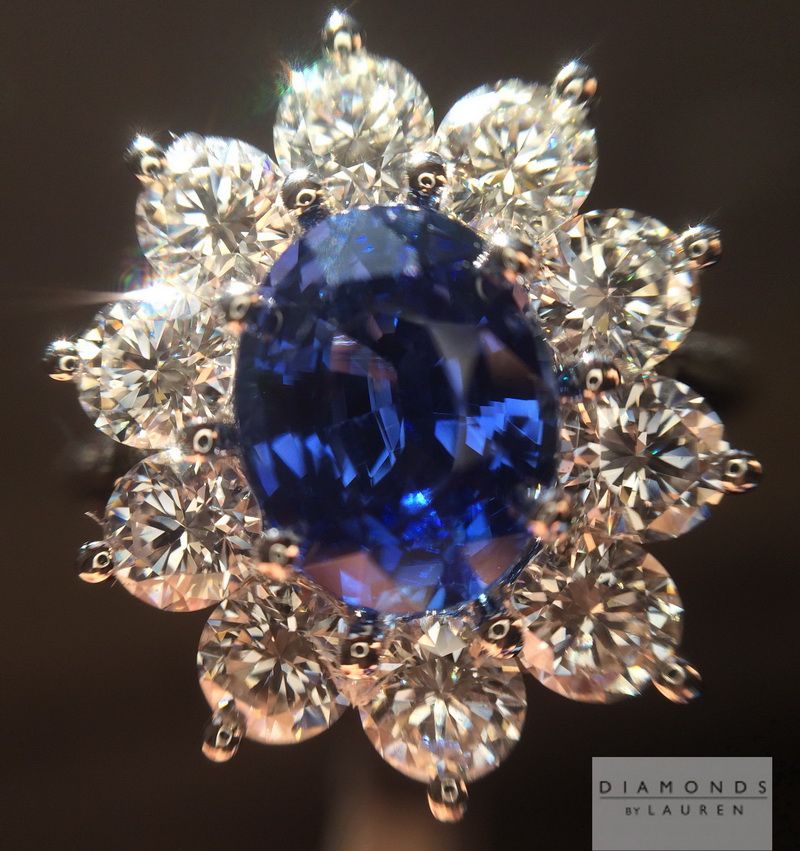 natural blue sapphire ring