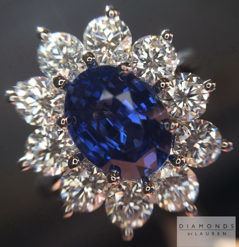 diamond and sapphire ring