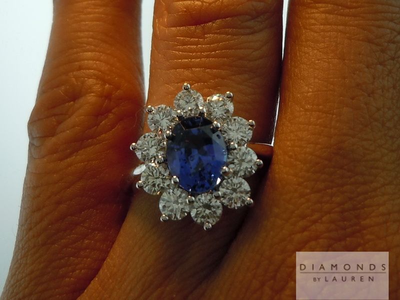 natural blue sapphire ring