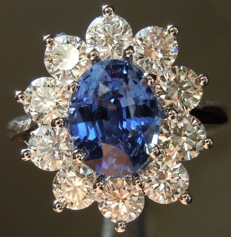 natural blue sapphire ring