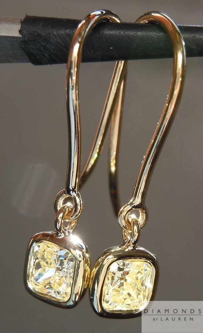 cushion cut diamond earrings